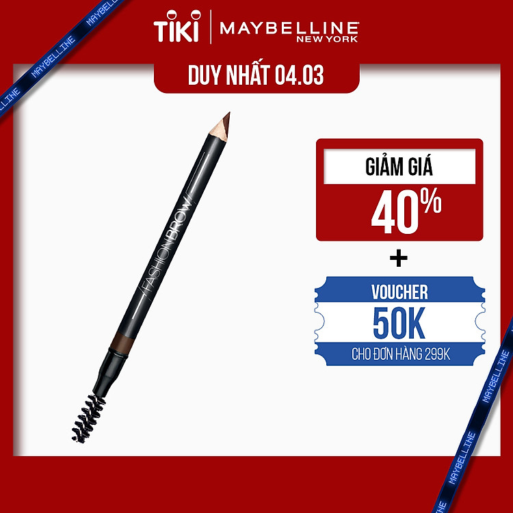 Chì Tạo Dáng Mày 2 Trong 1 Maybelline New York Fashion Brow Cream Brush