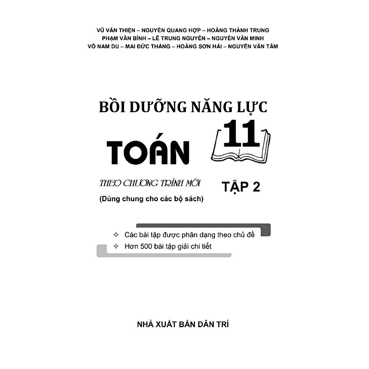 Bồi Dưỡng Năng Lực Toán 11 - Tập 2 - Ảnh 2
