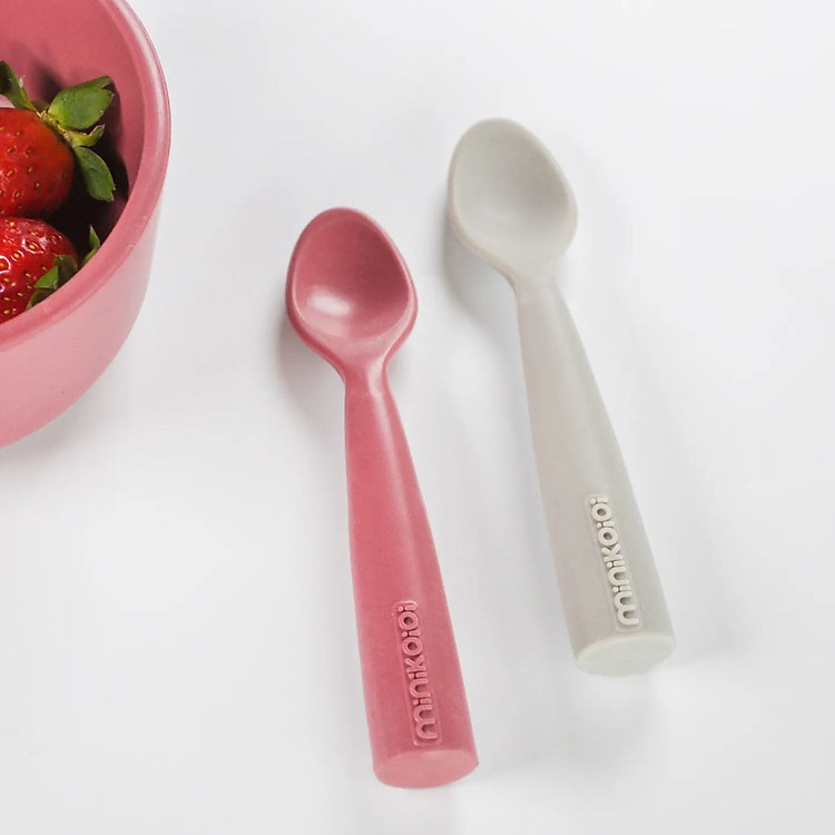 Mua Muỗng ăn dặm silicone mềm mại MinikOiOi Chính hãng Giá rẻ - Hình ảnh 3