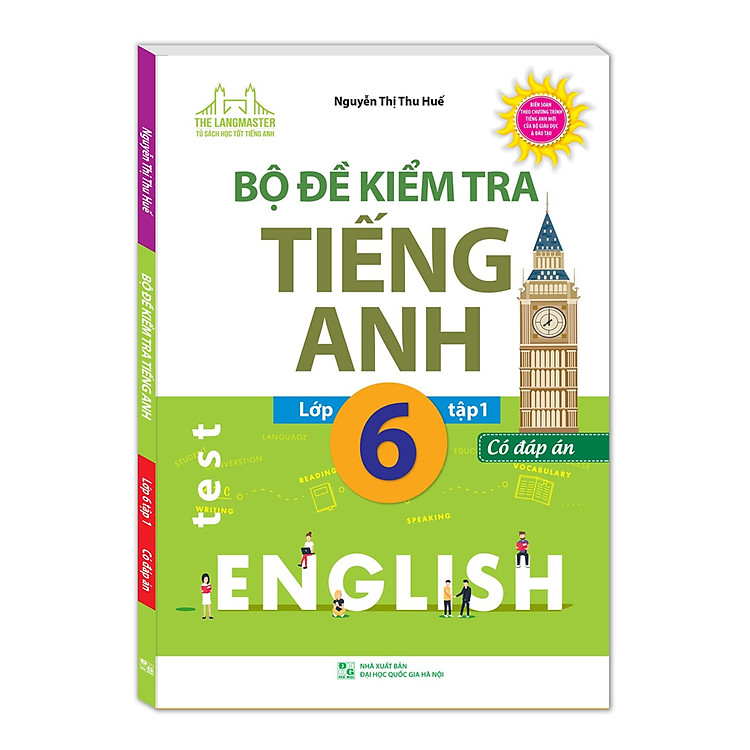 Sách Bộ Đề Kiểm Tra Tiếng Anh Lớp 6 Tập 1