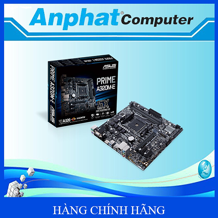 Bo mạch chủ Main ASUS PRIME A320M-E Socket AMD AM4 - Hàng Chính Hãng
