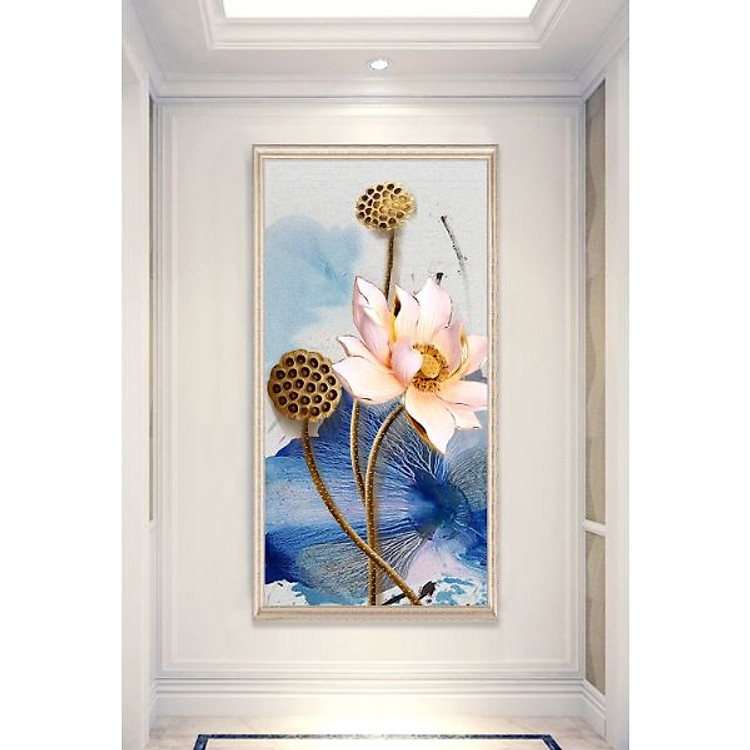 Tranh canvas Hoa Sen-Tranh Trang Trí Treo Tường