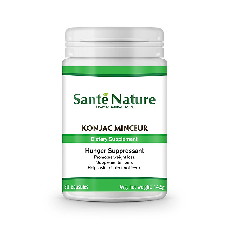 Thực phẩm bảo vệ sức khỏe tự nhiên Ức chế sự thèm ăn Konjac Minceur