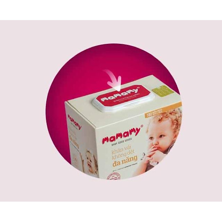 Khăn vải không dệt Mamamy 180 tờ Uy tín Ưu đãi - Hình ảnh 2
