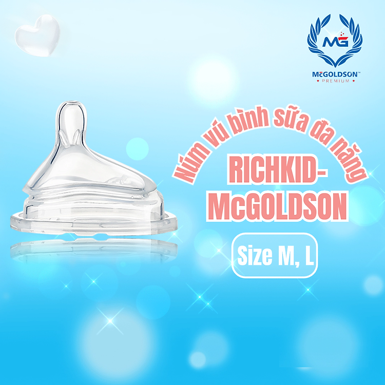 Tìm mua tại Avakids:Núm vú bình sữa RICHKID size L, tràn ngập Khuyến mãi, Ưu đãi