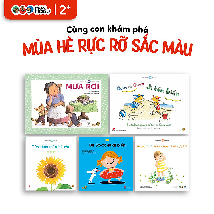 Truyện Ehon bé 1-2-3 tuổi - Bộ 5 cuốn Mùa hè rực rỡ sắc màu