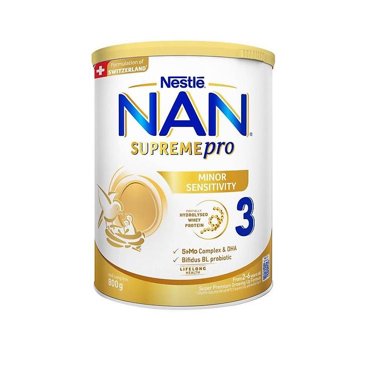 Sữa bột Nestlé NAN SUPREMEPRO 3 800g Đảm bảo Ưu đãi