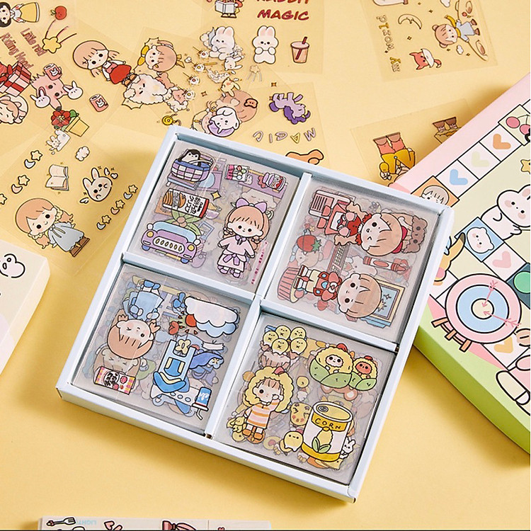 Sticker miếng dán tập vỡ kute (100 miếng) - Ảnh 7
