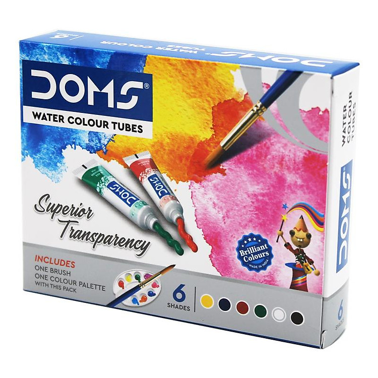 Hộp 6 Tuýp Màu Nước DOMS 8068 - Ảnh 5
