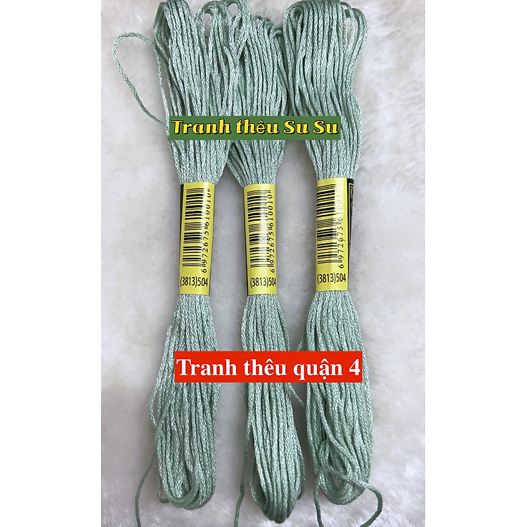 Chỉ cotton thêu tranh chữ thập mã chỉ từ 500 đến 598