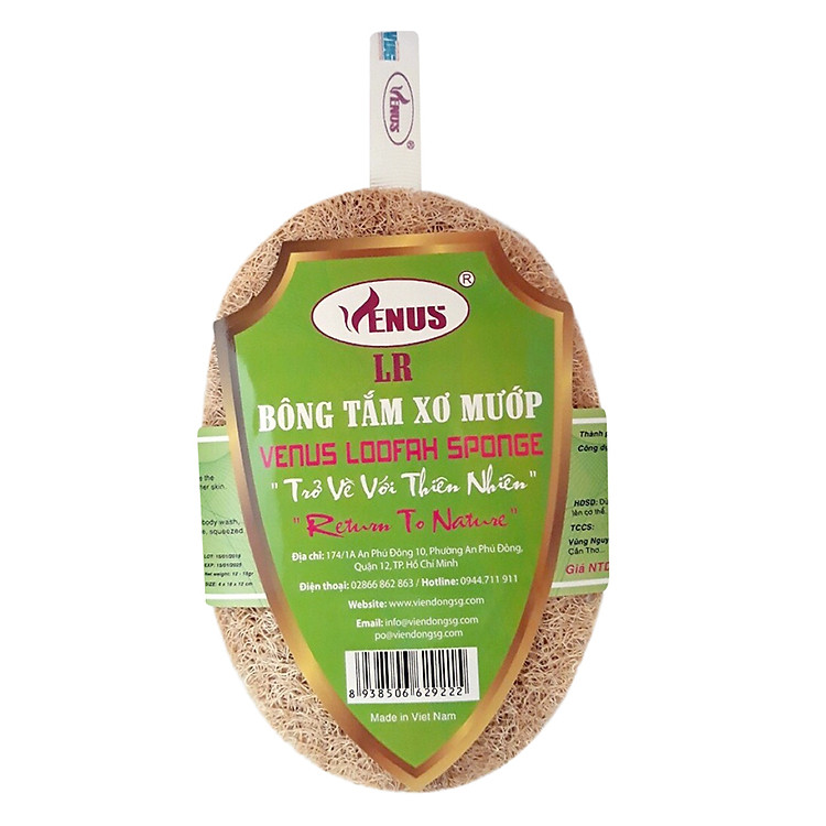 Bông Tắm Xơ Mướp Venus (Loofah Sponge)