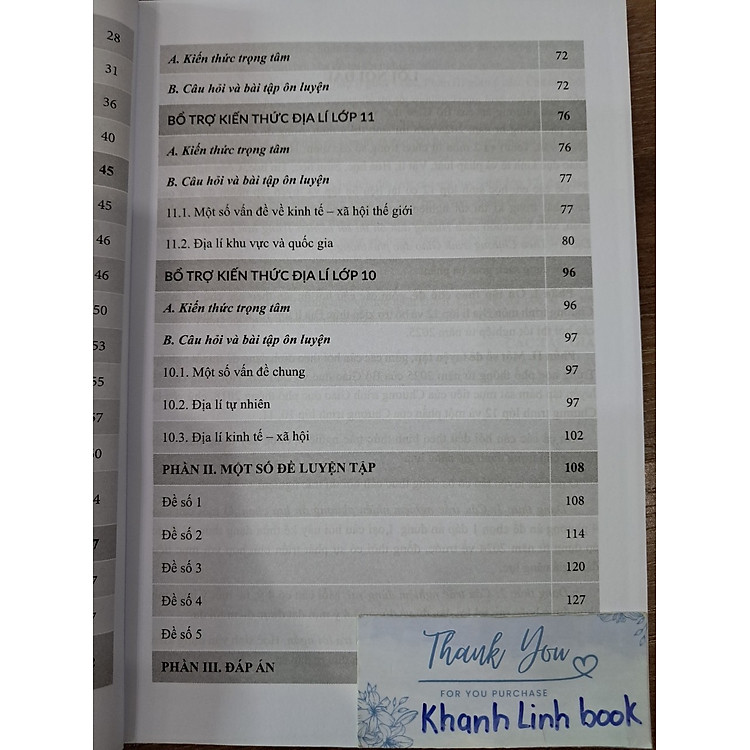 Hướng dẫn ôn thi tốt nghiệp trung học phổ thông môn Địa Lí (theo chương trình GDPT 2018) - Ảnh 3