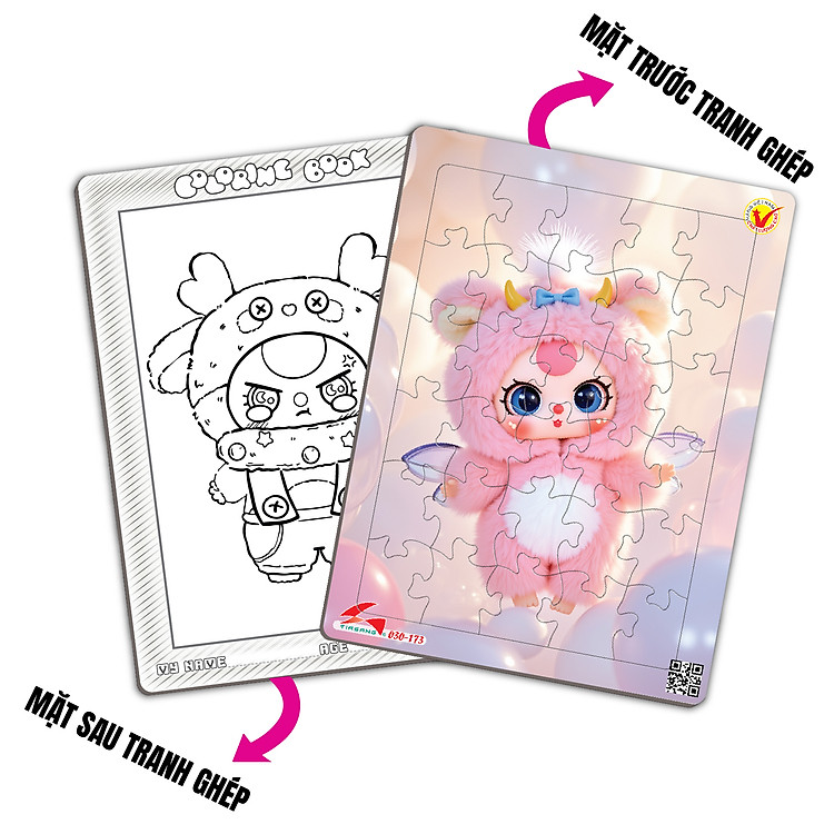 Xếp Hình A4 30 Mảnh Bướm Tia Sáng Chính hãng Tiết kiệm - Hình ảnh 4