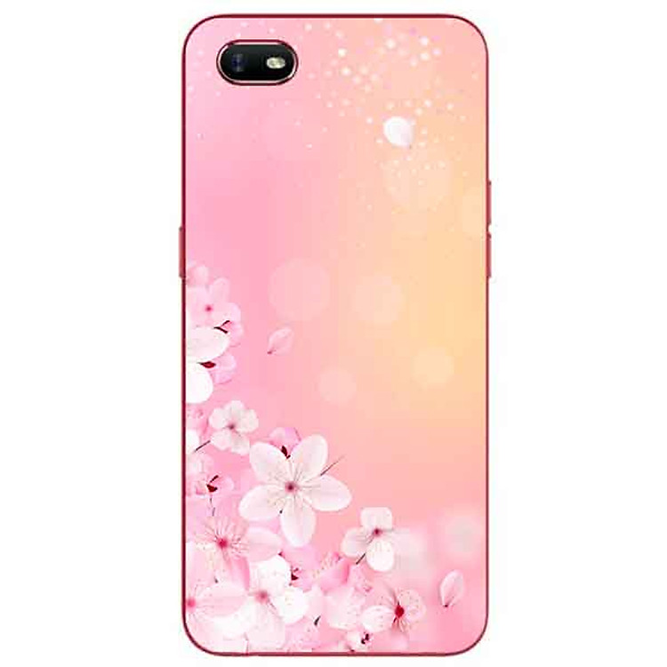 Ốp lưng in cho Oppo A1K Mẫu Đào Hồng