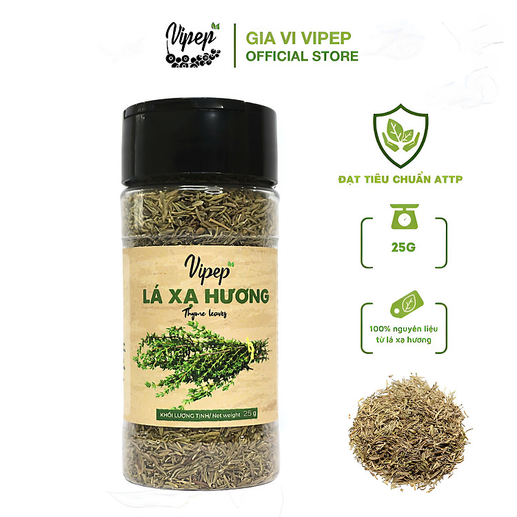 Lá Xạ Hương Vipep Hũ Nhựa 25g - Gia vị Vipep