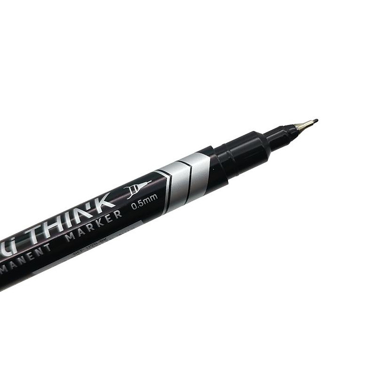 Bút Lông Dầu 2 Đầu Deli U211-BK - Mực Đen - Ảnh 4