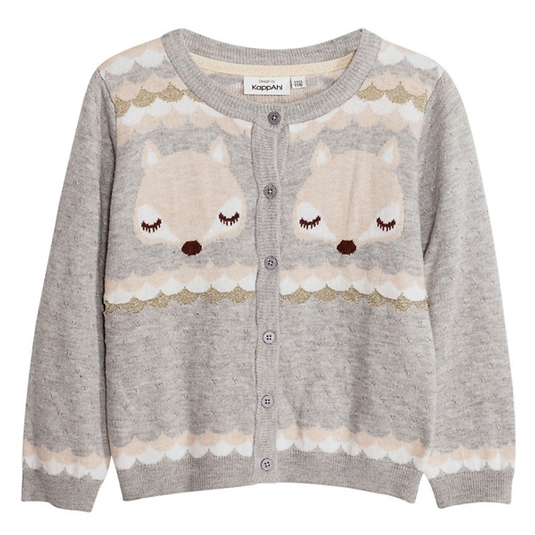 Áo Khoác Len Bé Gái Kappahl - Xám