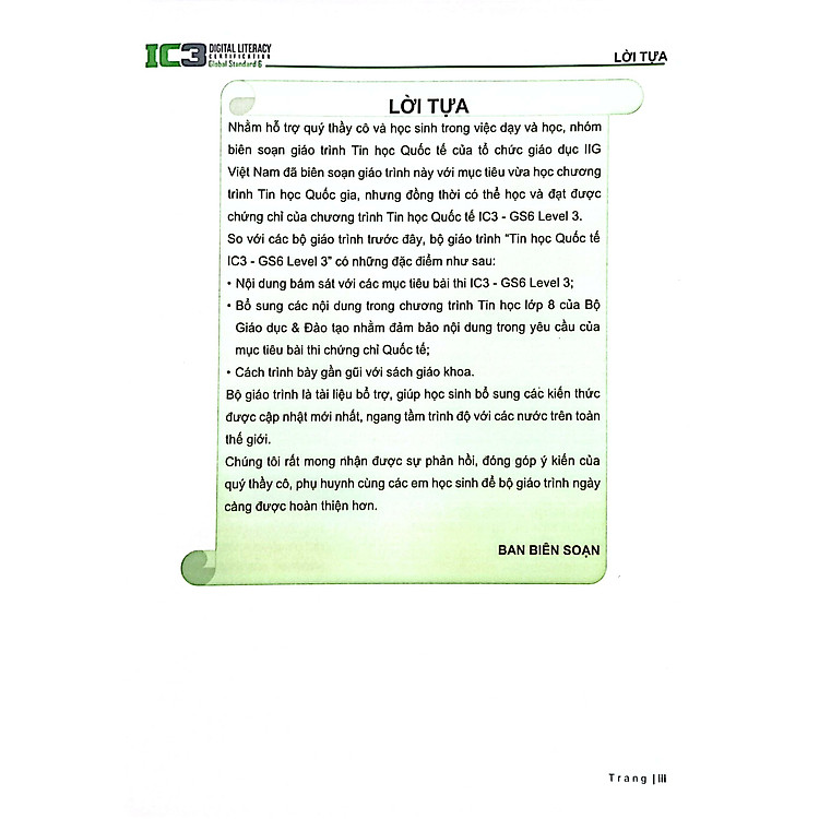 Tăng Cường Tin Học Quốc Tế - IC3 - GS6 Level 3 (Tái Bản 2024) - Ảnh 5