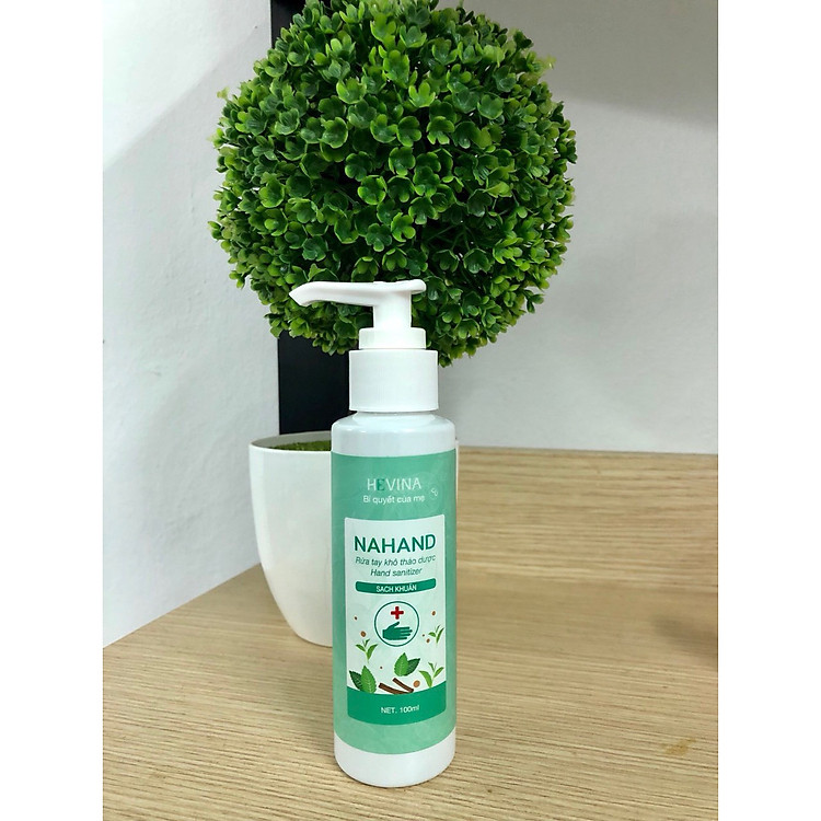 Nước rửa tay khô thảo dược làm mềm tay Nahand 100ml