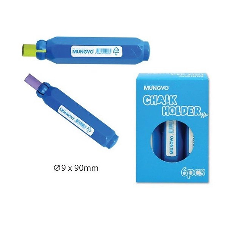 Kẹp phấn MungYo, Bút kẹp phấn nam châm Hàn Quốc – Xanh