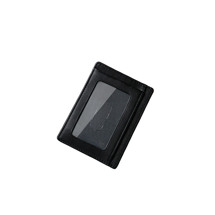 Ví đựng thẻ da bò thật cao cấp siêu mỏng Rainbow CW001 BLK nhỏ gọn , thanh lịch , siêu bền - Card Smart Wallet tích hợp công nghệ chống trộm RFID Blocking thông minh bảo mật 100% thông tin.