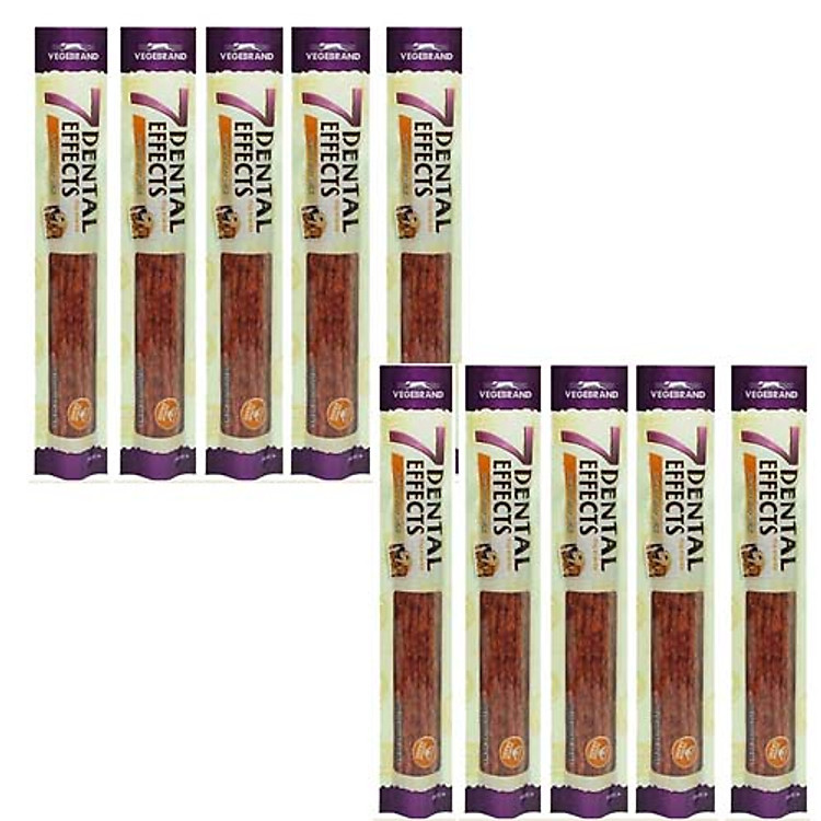 Combo 10 cây Xương gặm sạch răng thơm miệng cho cún cưng 7 Dental Effects