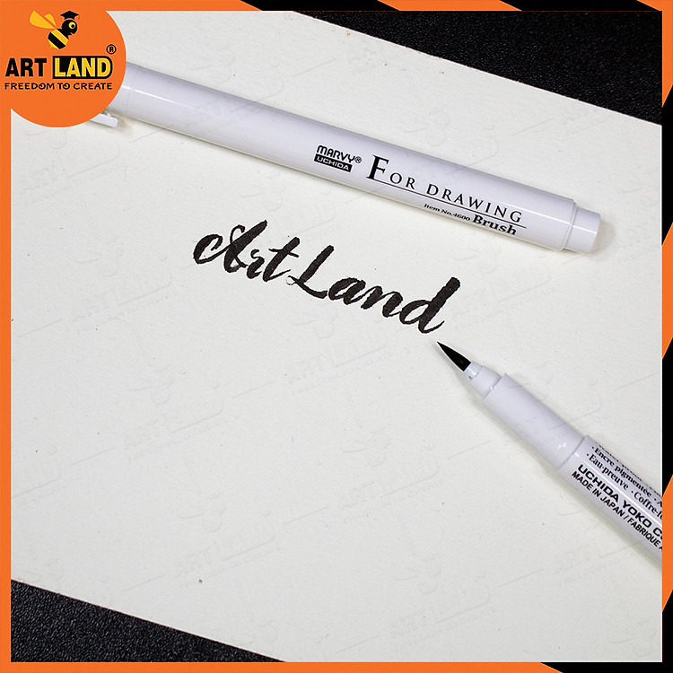 Bút Line Viền Nét For Drawing Mực Đen - Đầu Brush - Ảnh 2