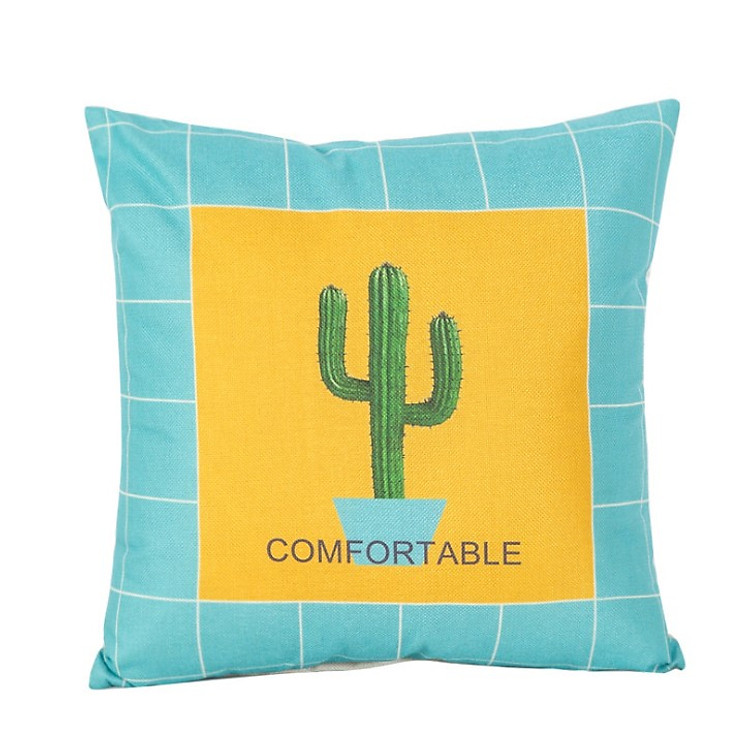 Gối tựa lưng sofa xanh ngọc Tropical