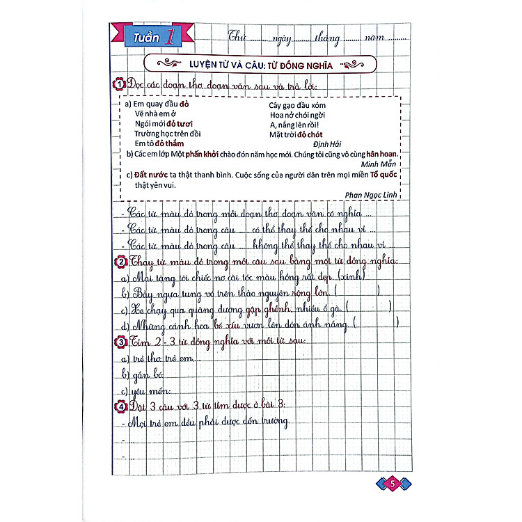 Vở Ô Li Bài Tập Tiếng Việt Lớp 5 - Tập 1 (Chân Trời) - Ảnh 5