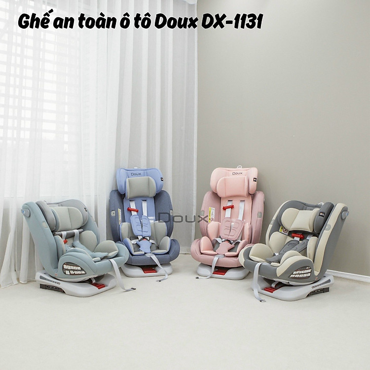 Ghế ngồi ô tô DOUX xoay 360 cho bé Chính hãng Giá rẻ - Hình ảnh 5