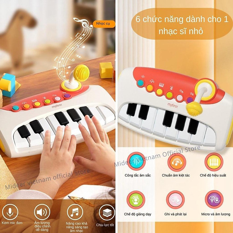 Đàn Piano Điện Tử 8 Phím Mideer Chính hãng Giá rẻ - Hình ảnh 3