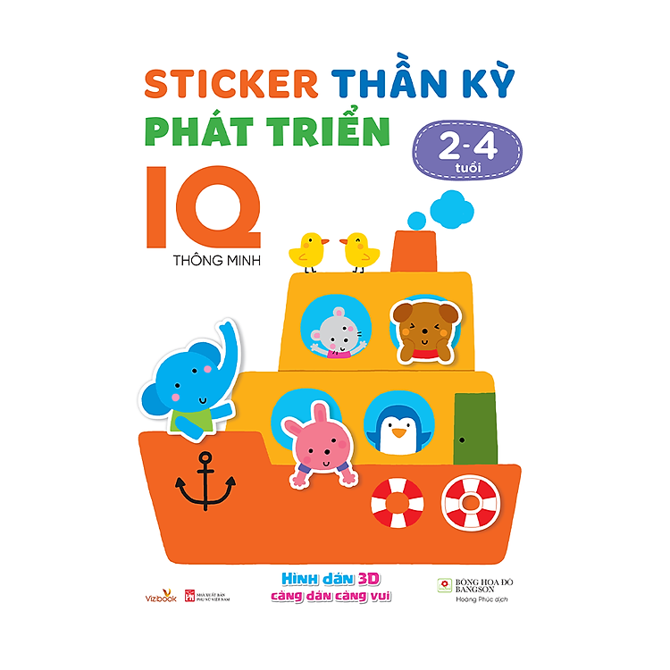 Sticker Thần Kỳ Phát Triển Chỉ Số IQ – Thông Minh – Dành cho trẻ 2-4 tuổi