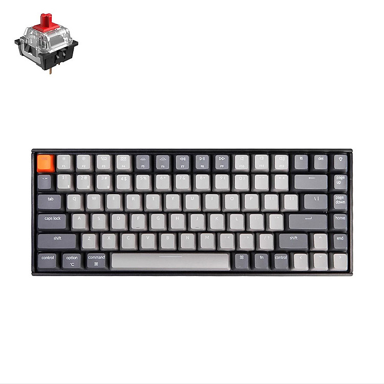 Bàn Phím Cơ Keychron K2 Bluetooth Văn Phong Và Gaming Hỗ Trợ Đa Thiết Bị Mac/Win/iOS/Andriod - Khung Kim Loại Aluminum & Nhựa Plastic - Switch Cơ Gateron - Đèn Nền Màu RGB & Trắng White - Pin Sạc 4000mAh - Hàng Chính Hãng