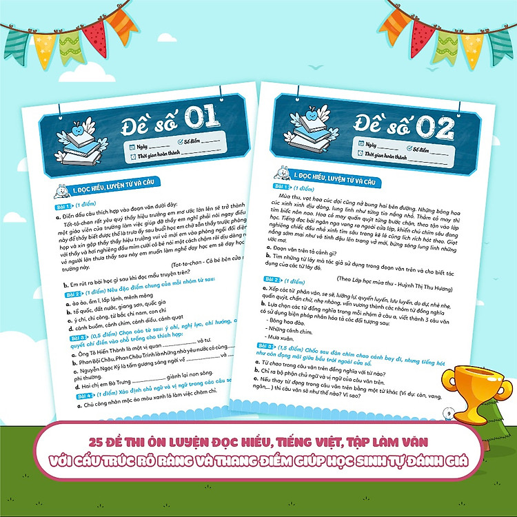 Chinh phục đề thi vào lớp 6 trường THCS Chất lượng cao môn Toán - Anh - Tiếng Việt - Ảnh 5