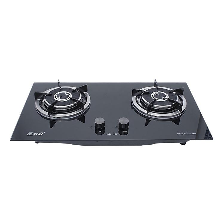 Bếp Ga Đôi Âm Hồng Ngoại Alpha AG-15F- Hãng chính hãng