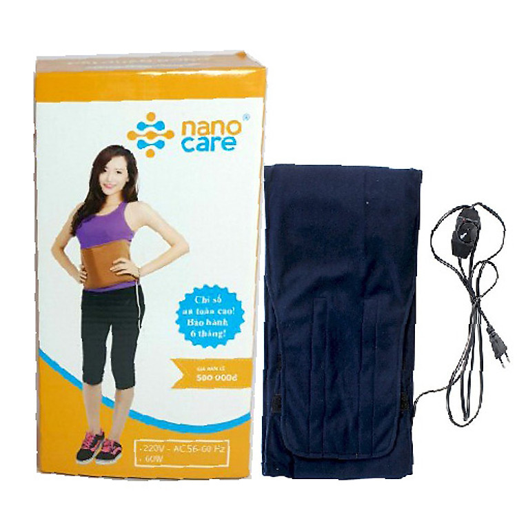 Đai quấn nóng giảm mỡ bụng Nanocare có núm điều chỉnh nhiệt độ