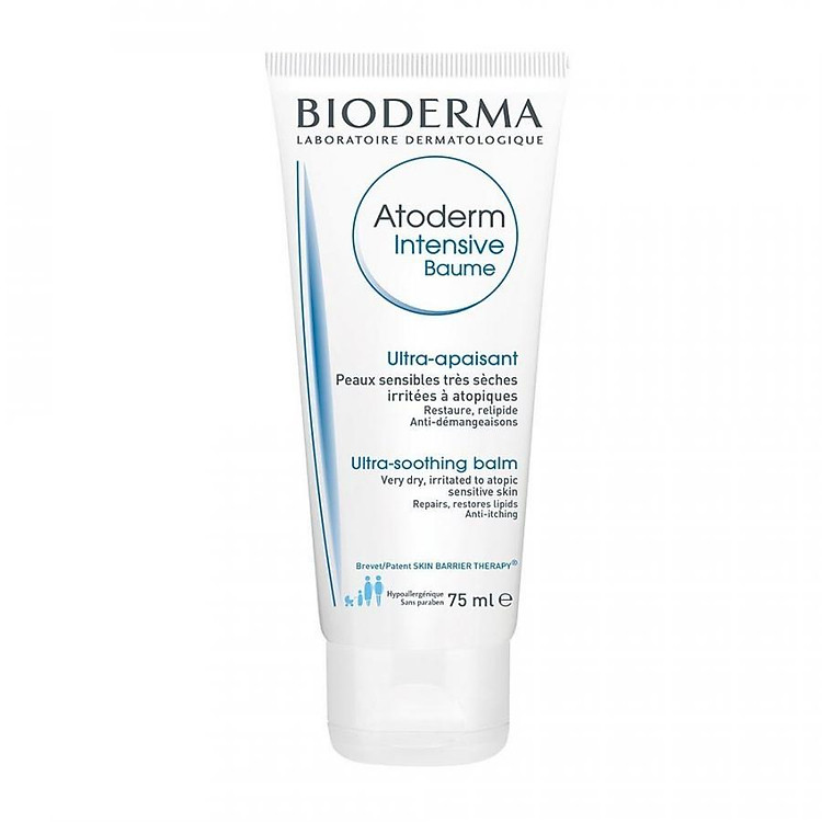 Kem dưỡng ẩm làm dịu và phục hồi dành cho da khô, da chàm dị ứng BIODERMA Atoderm Intensive Baume 75ml