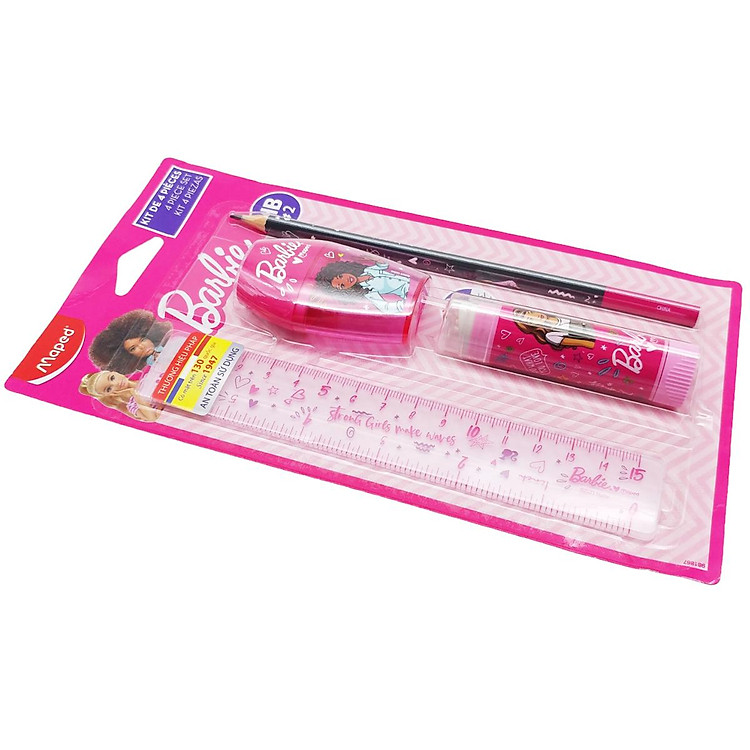 Bộ Dụng Cụ Học Tập Barbie (4 m&oacute;n) - Ảnh 4