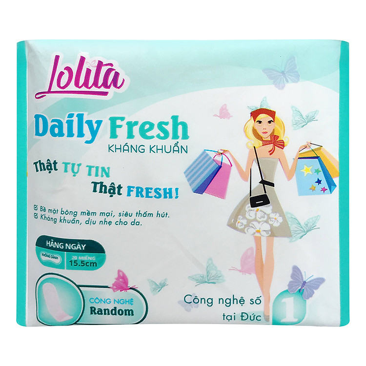 Băng Vệ Sinh Lolita Dailyfresh Kháng Khuẩn (20 Miếng)