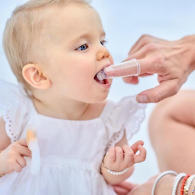 Bộ bàn chải và rơ lưỡi silicon cho bé Chính hãng Giá rẻ - Hình ảnh 5