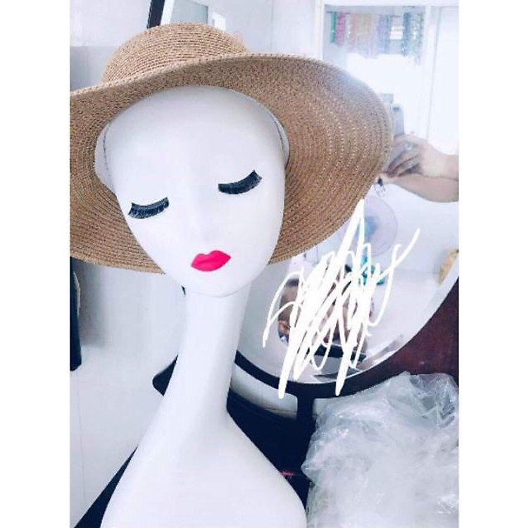 Đầu manocanh đội tóc giả