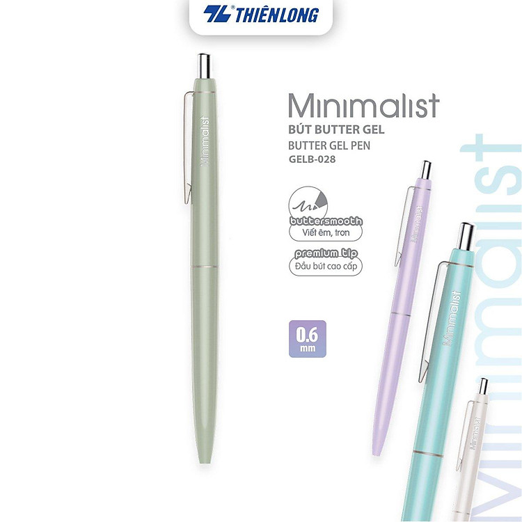 Bút Gel B - Minimalist Butter Gel Thiên Long (Combo 5) - Ảnh 2