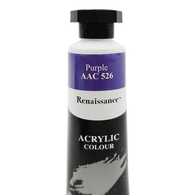 Tuýp Màu Acrylic 45 ml - Renaissance #526 - Màu Tím - Ảnh 5