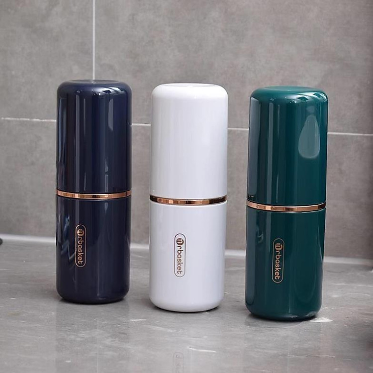 Cốc Đựng Bàn Chải Đánh Răng Cao Cấp Khi Đi Du Lịch 2 in 1, Hộp Đựng Kem Đánh Răng Cầm Tay Cực Kì Tiện Dụng