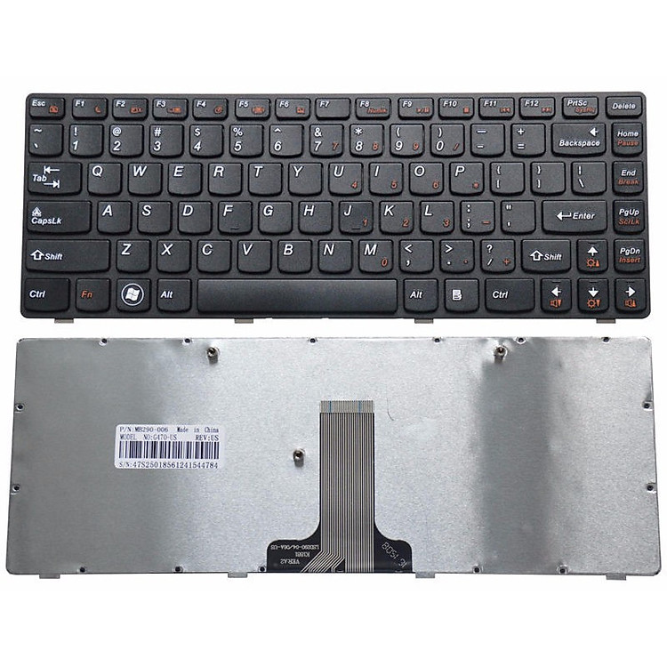 Bàn Phím Dành Cho Laptop Lenovo B470 B475 B490 G470 Z370 G470AH G470GH G490 G490 V470 V490 Z490