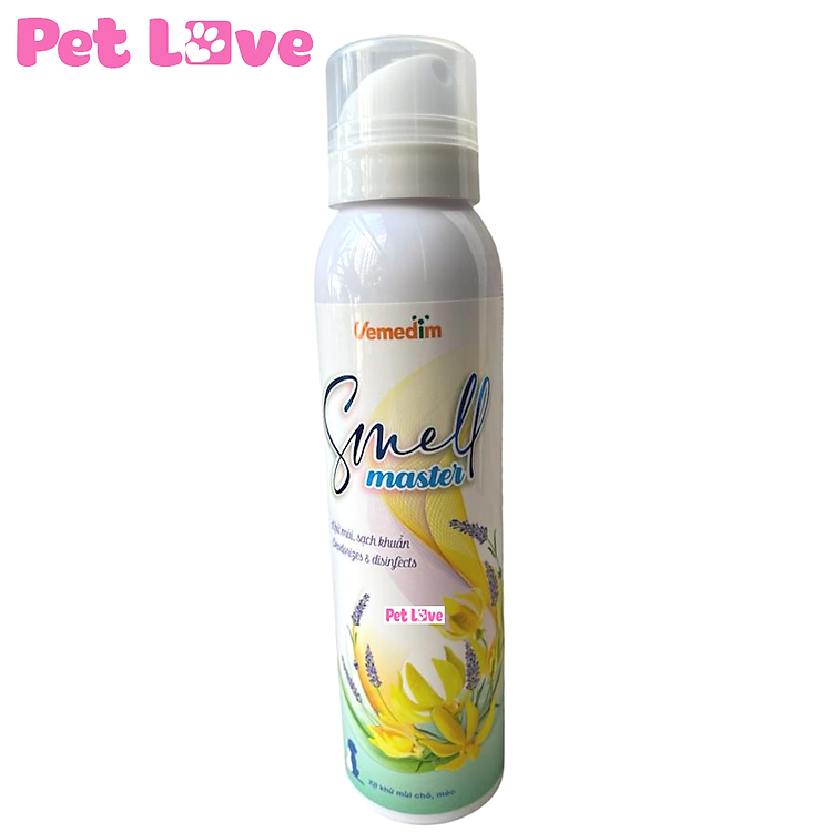 Xịt khử mùi chó mèo Vemedim Smell Master (chai 150ml)