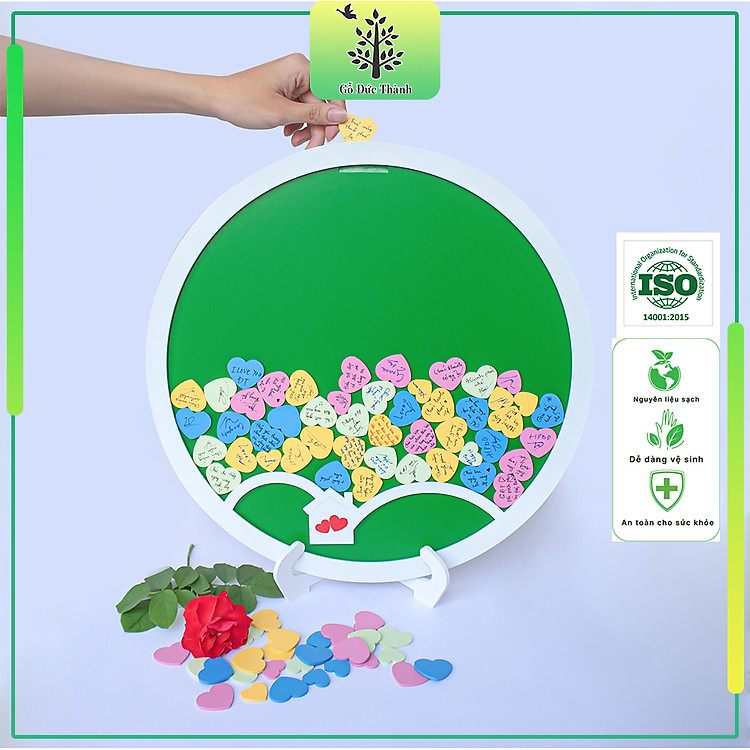 Hộp thả trái tim trang trí tiệc Gỗ Đức Thành 58142