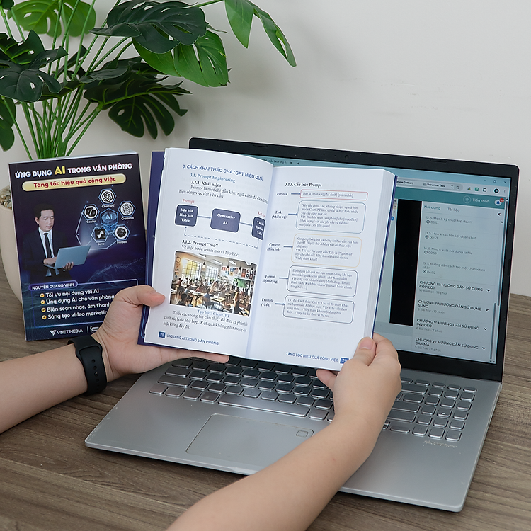 Bộ 2 Sách Ứng Dụng AI - 68 Biểu Mẫu Tin Học Văn Phòng Có Video + Bài Tập Thực Hành - Ảnh 5