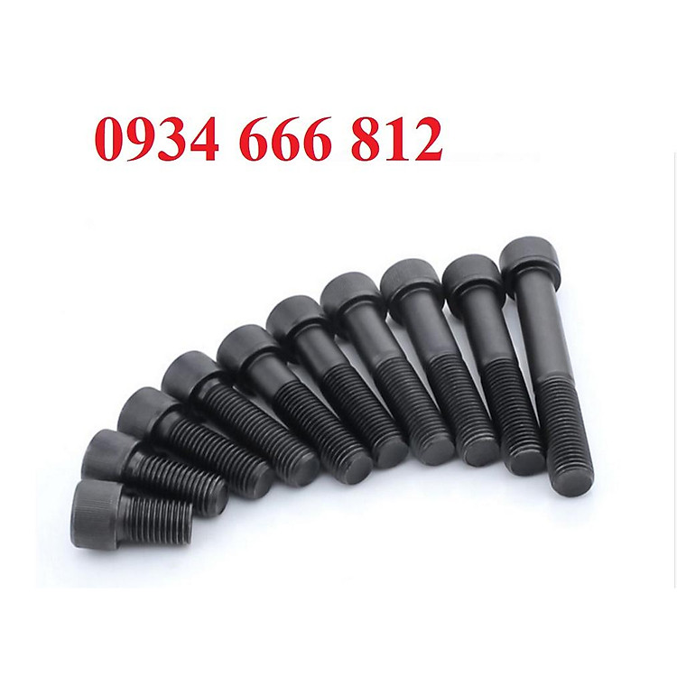 Combo 10c bulong lục giác chìm đầu trụ M12 CẤP BỀN 12.9 ,M12X30, M12X40, M12X50, M12X60