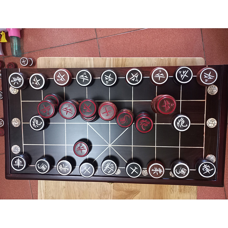 Bàn cờ tướng gỗ trắc 50x50cm Chính hãng Tiết kiệm - Hình ảnh 2